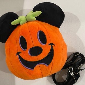 Mickey Mouse Jack-o'-Lantern Plush Crossbody Bag by Harveys